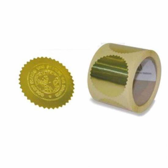  STICKER DORADO DIAMETRO 41mm 